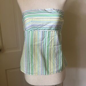 Strapless Striped J. Crew Top
